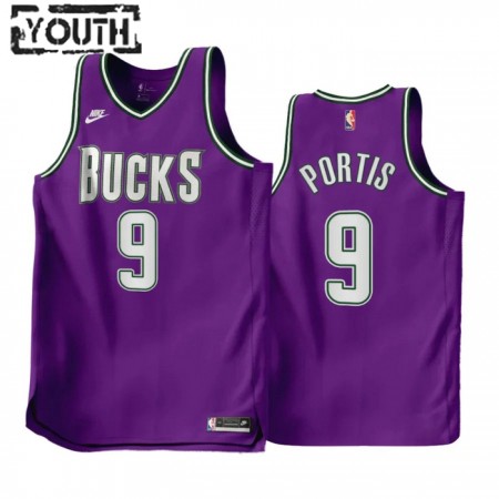 Dres Milwaukee Bucks Bobby Portis JR 9 purple Nike 2022-23 Classic Edition Swingman - Dječji
